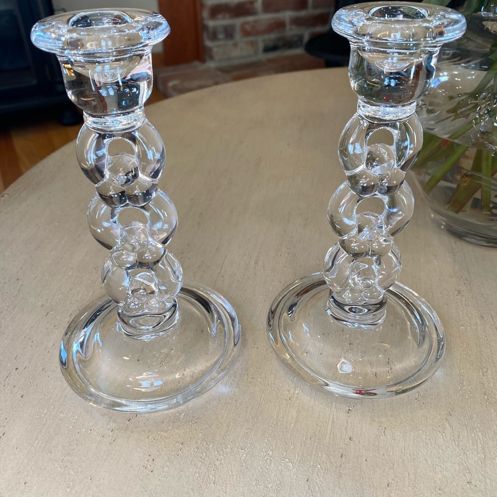 Vintage crystal Irish candle sticks!! Gorgeous!